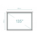 135" Экран для проектора Sakura S'OK SCPSM-298x168FG Pro